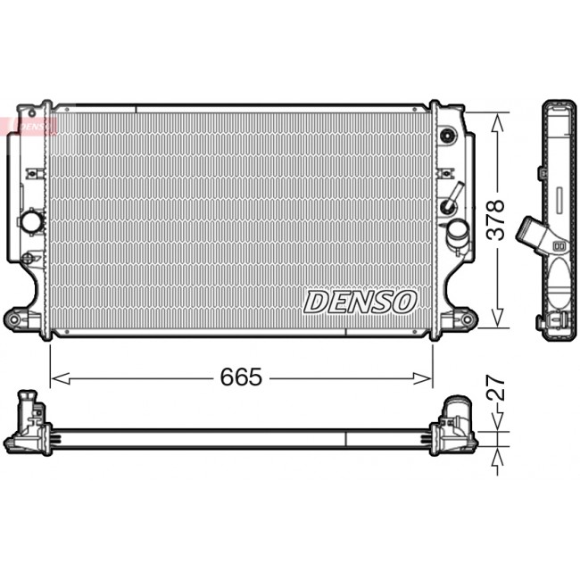 Ψυγείο νερού/εξαρτήματα TOYOTA AVENSIS 2.2D 11.08-10.18