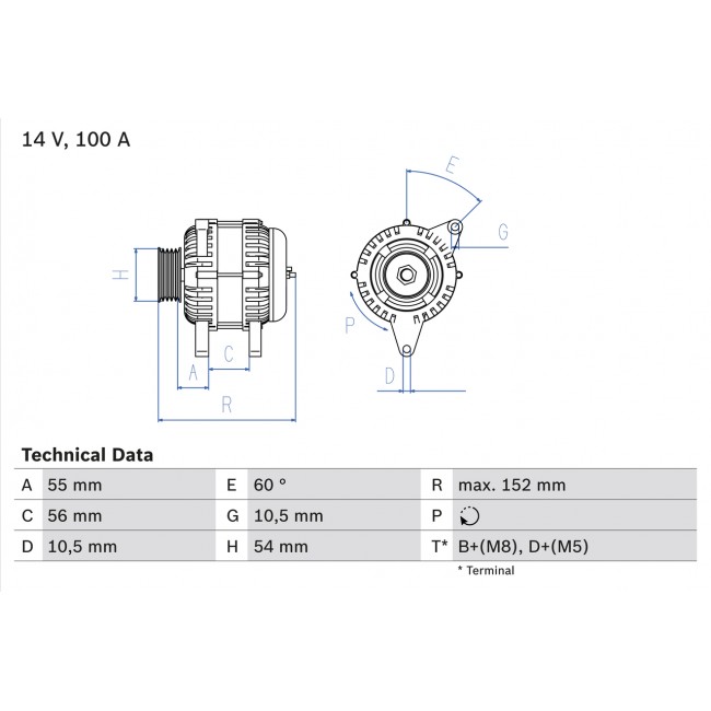 Δυναμό OPEL ASTRA G, ASTRA G CLASSIC, ASTRA G/KOMBI, ASTRA H, ASTRA H CLASSIC, ASTRA H GTC, CORSA C, CORSA C/HATCHBACK 1.0-1.4LPG 02.98-