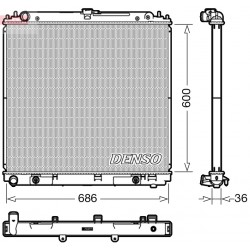 Ψυγείο νερού/εξαρτήματα  NISSAN NAVARA NP300, NP300, PATHFINDER III 2.5D 01.05-