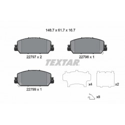 Σετ τακακιών φρένων, δίσκος φρένου  HONDA CR-V V 1.5-2.4 12.16-