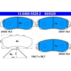 Σετ τακακιών φρένων, δίσκος φρένου HONDA CR-V IV, CR-V V, ZR-V 1.5-2.4 01.15-