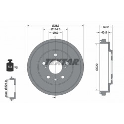 Ταμπούρο φρένου SUZUKI SX4 1.5-2.0D 06.06-