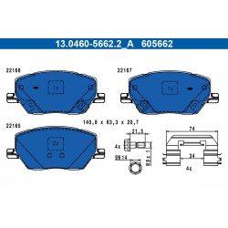 Σετ τακακιών φρένων, δίσκος φρένου   FIAT 500X; JEEP COMPASS, RENEGADE 1.0-2.4 07.14-