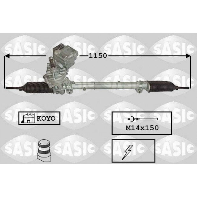 Κρεμαγιέρα MERCEDES A (W169), B SPORTS TOURER (W245) 1.5-2.0D 09.04-06.12 Κρεμαγιέρα MERCEDES A (W169), B SPORTS TOURER (W245) 1.5-2.0D 09.04-06.12
