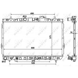 Ψυγείο νερού/εξαρτήματα HYUNDAI COUPE I, COUPE II, ELANTRA III, TIBURON 1.6-2.7 08.96-08.09