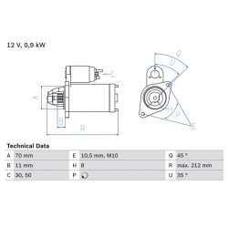 Μίζα NISSAN MICRA C+C III, MICRA II, MICRA III, NOTE 1.0-1.4LPG 08.92-