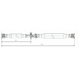Άξονας μετάδοσης κίνησης MERCEDES SPRINTER 3,5-T (B906), SPRINTER 3-T (B906), SPRINTER 4,6-T (B906), SPRINTER 5-T (B906); VW CRAFTER 30-35, CRAFTER 30-50 2.0D-2.5D 04.06-