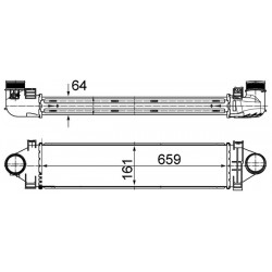 Ψυγείο αέρα υπερπλήρωσης LAND ROVER FREELANDER 2 2.2D 10.06-10.14