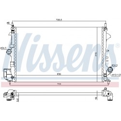 Ψυγείο νερού/εξαρτήματα OPEL SIGNUM, VECTRA C, VECTRA C GTS 1.6/1.8 08.05-12.08