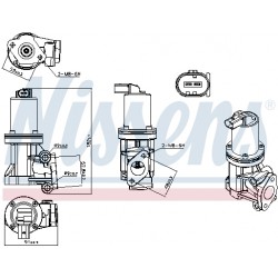 Βαλβίδα AGR  HYUNDAI ACCENT III, GETZ, I10 I, I30; KIA CEE'D, CERATO I, PICANTO I, PRO CEE'D, RIO II 1.1D/1.5D/1.6D 03.03-12.12