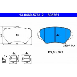Σετ τακακιών φρένων, δίσκος φρένου  MAZDA MX-5 III 1.8/2.0 03.05-12.14