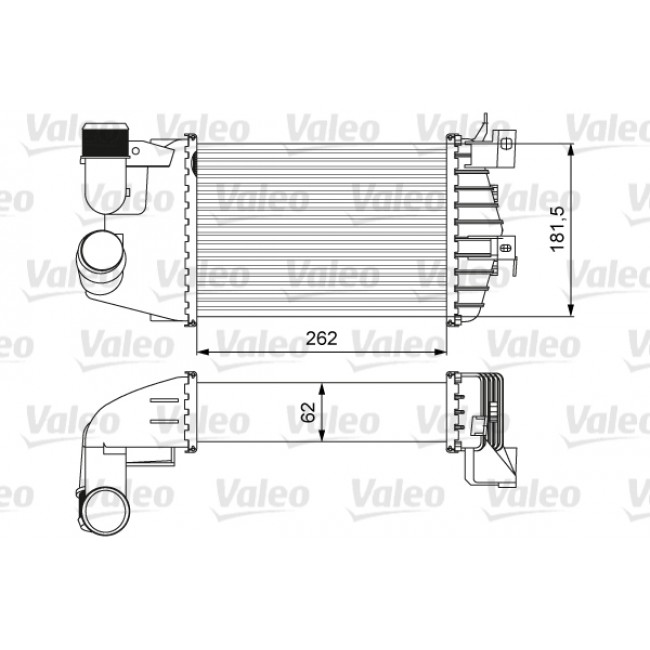 Ψυγείο αέρα υπερπλήρωσης OPEL ASTRA H, ASTRA H CLASSIC, ASTRA H GTC, ASTRA H/KOMBI, ZAFIRA B 1.7D 02.07-