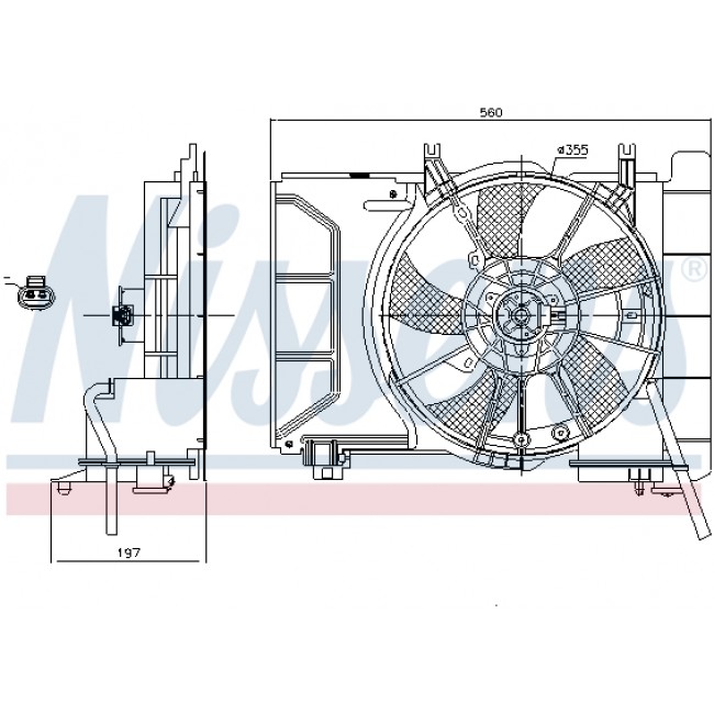 Βεντιλατέρ TOYOTA YARIS, YARIS / VIOS 1.0/1.0LPG 08.05-