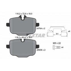 Σετ τακακιών φρένων, δίσκος φρένου  BMW 5 (G30, F90), 5 (G31), 6 GRAN TURISMO (G32), 7 (G11, G12), 8 (G14, F91), 8 (G15, F92), 8 GRAN COUPE (G16, F93), IX (I20), X3 (G01), X3 (G01, F97) 1.6-E