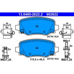 Σετ τακακιών φρένων, δίσκος φρένου  JEEP CHEROKEE 2.0D-3.2 11.13-