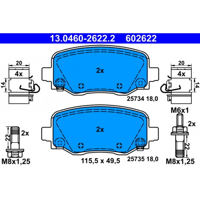 Σετ τακακιών φρένων, δίσκος φρένου JEEP CHEROKEE 2.0D-3.2 11.13- Σετ τακακιών φρένων, δίσκος φρένου JEEP CHEROKEE 2.0D-3.2 11.13-